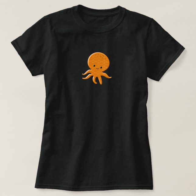 Camiseta Personalizado de pulpo brillante (Diseño del anverso)