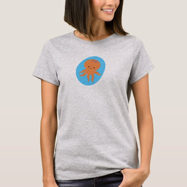 Camiseta Personalizado de pulpo cutáneo (Anverso)
