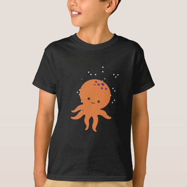 Camiseta Personalizado de pulpo cutáneo (Anverso)