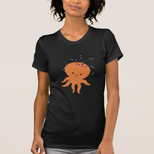 Camiseta Personalizado de pulpo pequeño
