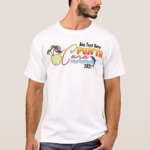 Camiseta Personalizado de Punta Cana Vacation Beach Mateo F