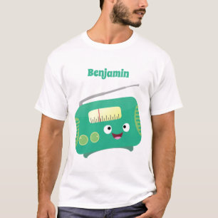 Camiseta Personalizado de radio retro alegre y gracioso