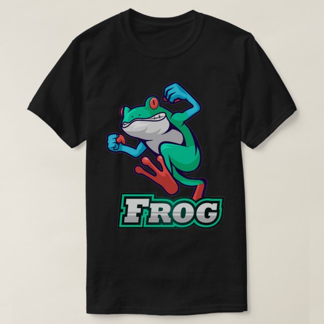 Camiseta Personalizado de rana grande Horned Frog 1 (Diseño del anverso)