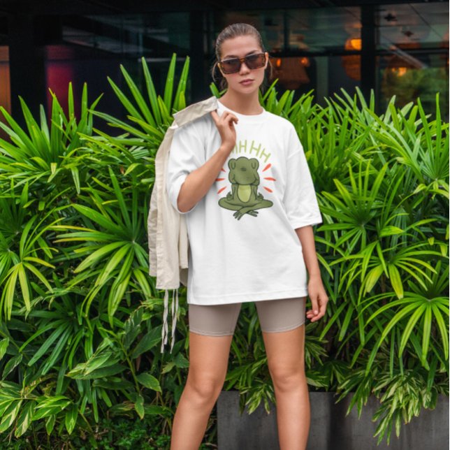 Camiseta Personalizado de rana meditación (Subido por el creador)