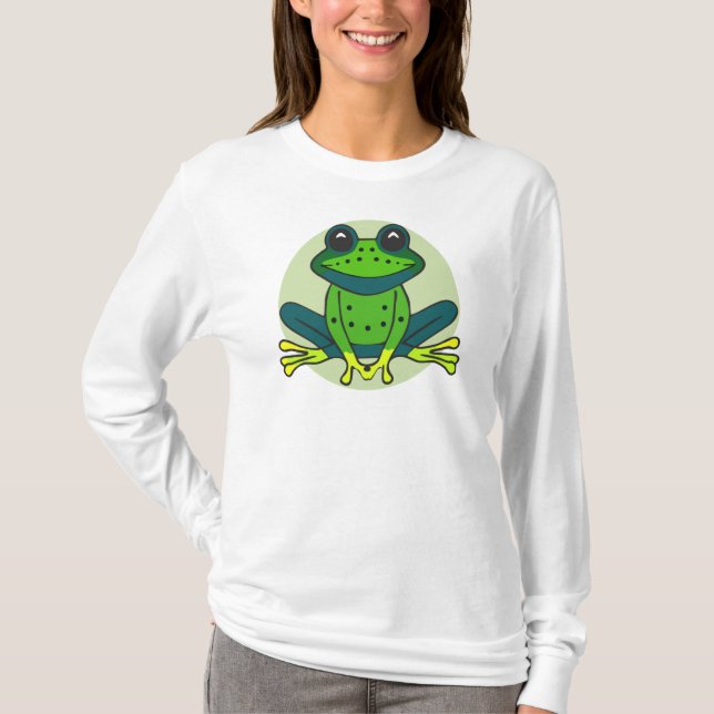Camiseta Personalizado de rana verde (Anverso)