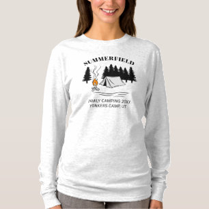 Camiseta Personalizado de Reunión de Familia Camping Trip C