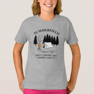 Camiseta Personalizado de Reunión de Familia Camping Trip C
