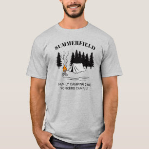 Camiseta Personalizado de Reunión de Familia Camping Trip C