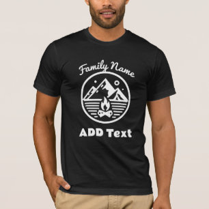 Camiseta Personalizado de Reunión Familiar de Camping