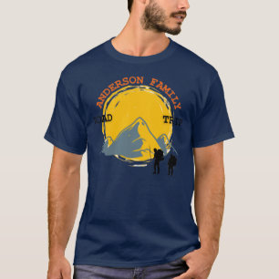 Camiseta Personalizado de Reunión Familiar Monta Viaje por