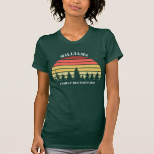 Camiseta Personalizado de Reunión Familiar recorre bosque d