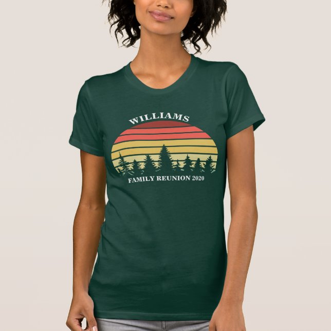 Camiseta Personalizado de Reunión Familiar recorre bosque d (Anverso)