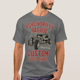 Camiseta Personalizado de Rod Psychobilly Rat