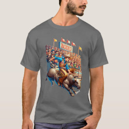 Camiseta Personalizado de Rodeo Occidental de Cowboy Bull R