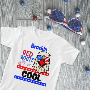 Camiseta Personalizado de "rojo, blanco y GUAY"