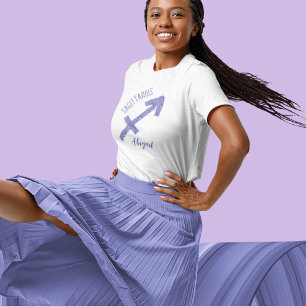 Camiseta Personalizado de Rótulo Astrología Cute Sagittariu