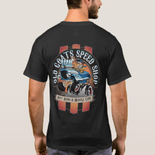 Camiseta Personalizado de Rótulo de coches de la tienda de 