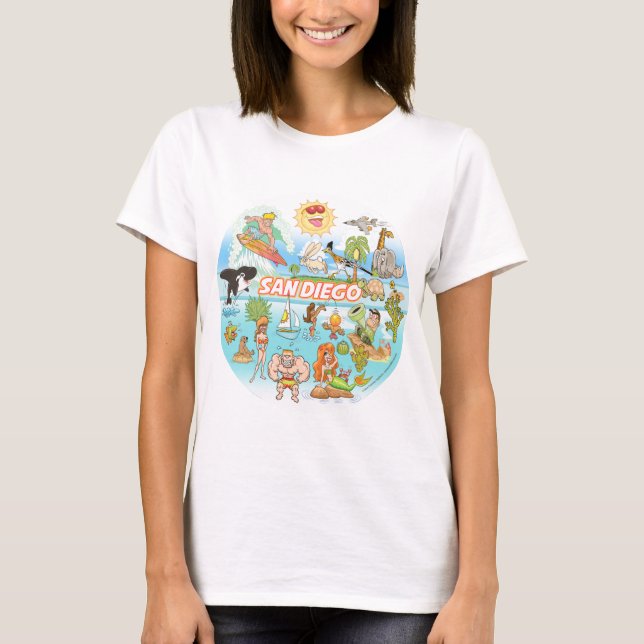Camiseta Personalizado de San Diego (Anverso)