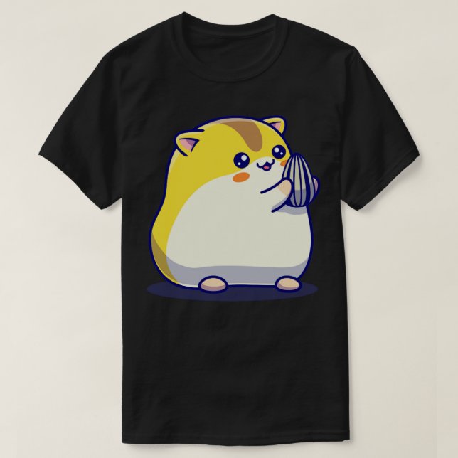 Camiseta Personalizado De Semillas De Girasol Comido De Ham (Diseño del anverso)