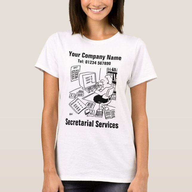 Camiseta Personalizado de servicios de secretaría para pers (Anverso)