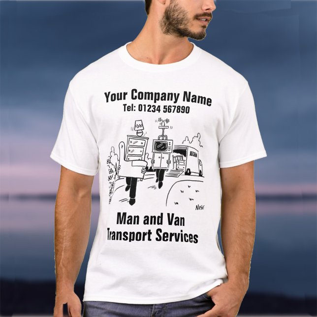 Camiseta Personalizado de servicios de transporte Man and V (Subido por el creador)