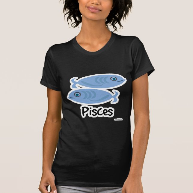 Camiseta Personalizado de símbolo de astrología de peces de (Anverso)