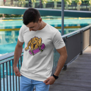 Camiseta Personalizado de Skateboarding Tiger