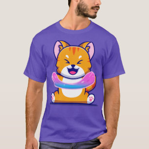 Camiseta Personalizado de Slime de juego de gato lindo