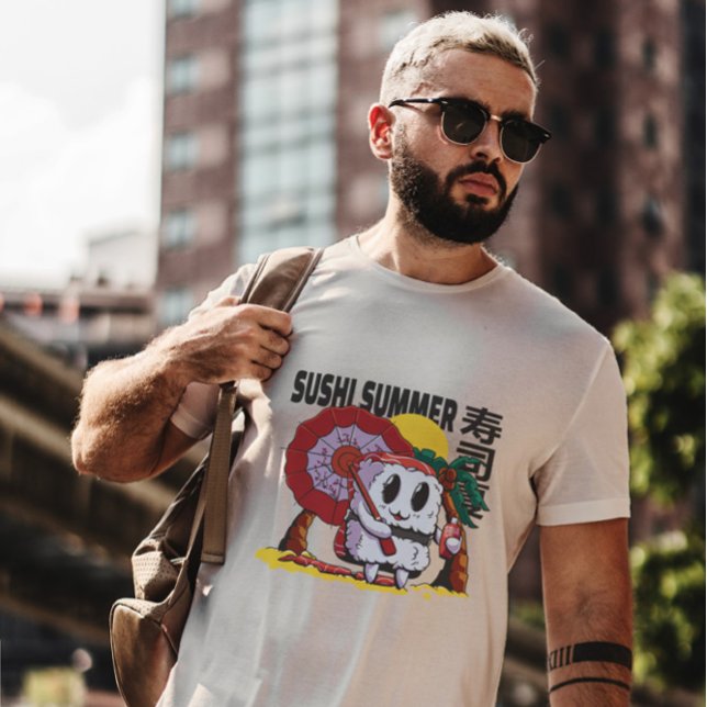 Camiseta Personalizado de sushi de playa (Subido por el creador)