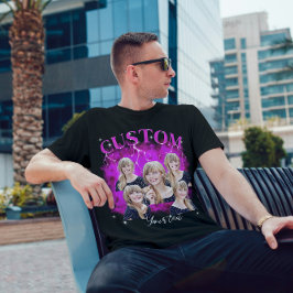 Camiseta personalizado de tee de rap de bootleg de los 90 f