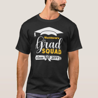 Camiseta Personalizado de texto blanco y amarillo masculino