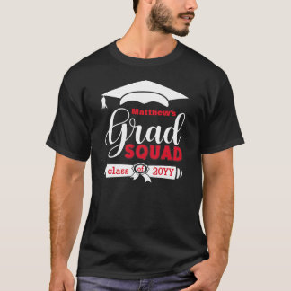 Camiseta Personalizado de texto blanco y rojo masculino neg
