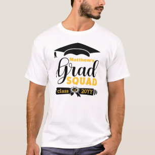 Camiseta Personalizado de texto negro y amarillo para equip
