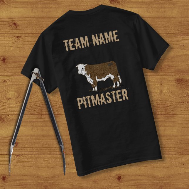 Camiseta Personalizado de Toros Unisex Equipo de Pitmaster (Subido por el creador)