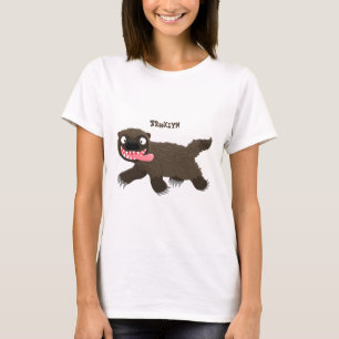 Camiseta Personalizado de un animal lobverino hambriento