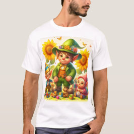Camiseta personalizado de un niño y chica con un gorra