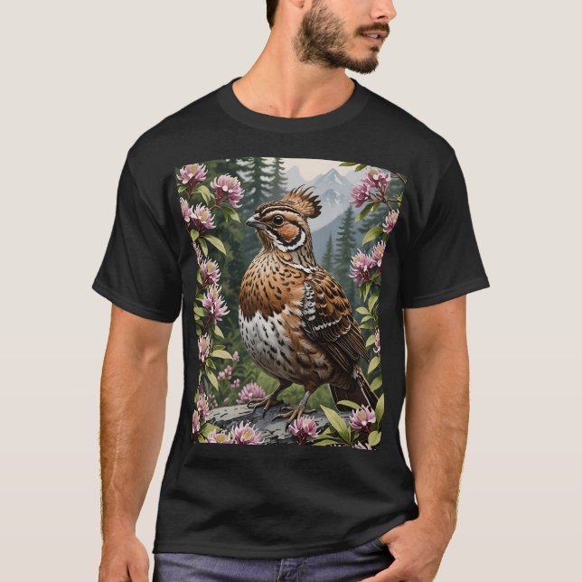 Camiseta Personalizado De Una Gruta De Rufa Rodeada De Mont (Anverso)