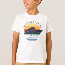 Camiseta Personalizado de vacaciones de concordancia de cru