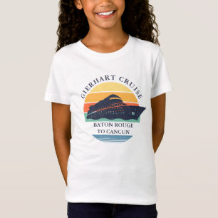 Camiseta Personalizado de vacaciones de concordancia de cru