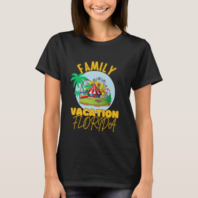 Camiseta Personalizado de vacaciones en Florida California (Anverso)