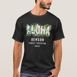 Camiseta Personalizado de vacaciones familiar Aloha Tropica