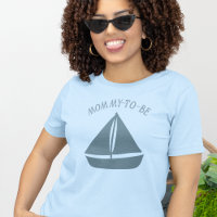 Personalizado de velero azul Gráfico de texto