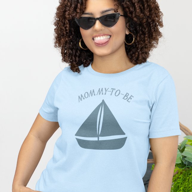 Camiseta Personalizado de velero azul Gráfico de texto (Subido por el creador)