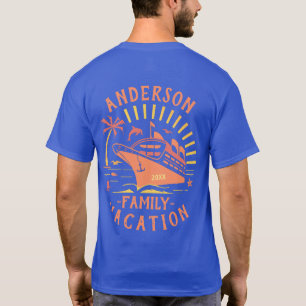 Camiseta Personalizado de viaje de crucero de vacaciones fa