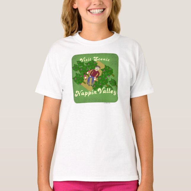 Camiseta Personalizado de viajes Nappin Valley Cheeky Napa (Anverso)
