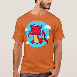 Camiseta Personalizado de vuelo de Dragón Cute