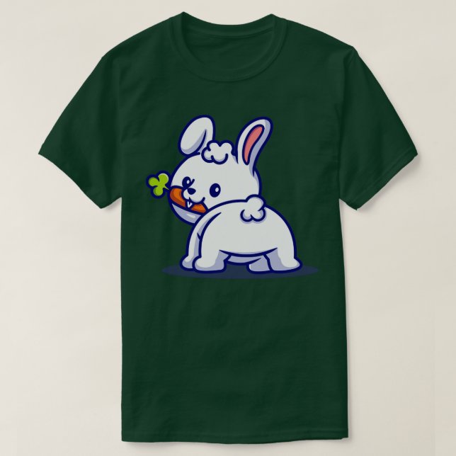 Camiseta Personalizado de zanahoria de bebé (Diseño del anverso)