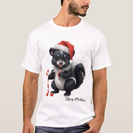 Camiseta Personalizado de zorrillo de Navidades de corte
