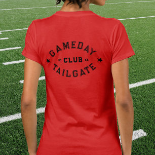 Camiseta Personalizado del año rojo del club de portón tras