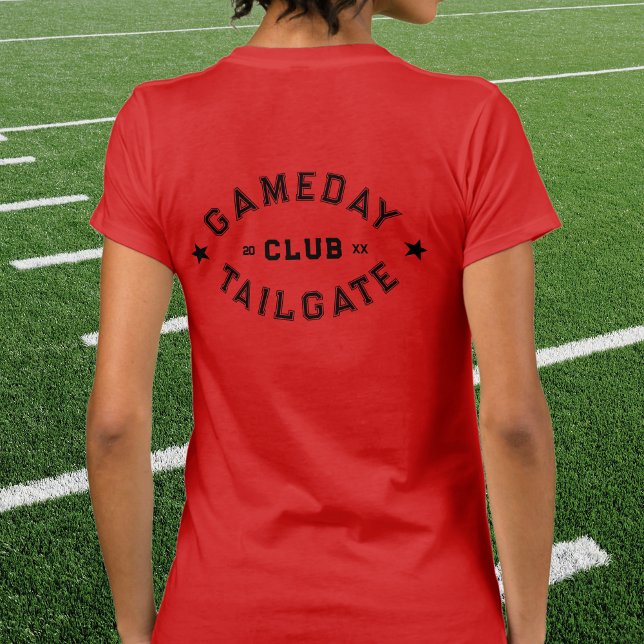 Camiseta Personalizado del año rojo del club de portón tras (Subido por el creador)